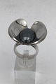 Georg Jensen Sterling Sølv Ring No. 206 Hæmatit Ring Str. 59 (US 8 3/4) Vægt 28.7 gr (1.01 oz)