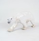 Porcelænsfiguren af en gående isbjørn med nummer 1785 fra Bing & Grøndahl (Gl. B&G) er et smukt ...