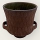 Dybdahl keramik, Smal krukke med små hanke, 8cm i diameter, 8,5cm høj *Pæn stand*