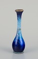 Fauré et Marty for Limoges, Frankrig.Vase i emaljearbejde. Dekoration i blå toner.Midt ...