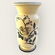 Royal Copenhagen, Fajance vase med blomstermotiv #42/ 69, 25cm høj, 14cm i diameter *Med små ...