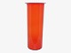Holmegaard, rød Regnbue vase.Designet af Michael Bang i 1973.Højde 22,3 cm.Perfekt ...