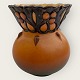 Ipsens enke, Vase med organisk mønster, 18,5cm høj, 19cm i diameter, Nr. 691 *Patineret med små ...