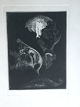 Jens Lund 
(1871-1924):
Komposition 
"Astral".
Radering på 
papir.
Usigneret
betegnet - ...