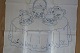 Parade pieceA beautiful old parade piece with handmade blue embroideryThe parade piece was ...