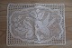 Old place mat with a motiv of a birdBeautiful place mat with crocket work, made by hand36cm ...