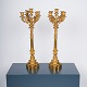 Pair of French candelabras, gilt bronze, 1830
