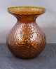 Buttet Hyacintglas, Zwiebelglas, Løg glas i brunt glas med netmønster 11,5cm
