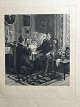 Axel Helsted 
(1847-1907):
To sønner ved 
deres mors 
dødsleje 1883.
Radering på 
papir.
Sign.: ...
