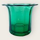 Grøn glas vase 
/ urtepotte, 
15cm i 
diameter, 13cm 
høj *Pæn stand*