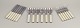Signe Persson-Melin for Nilsjohan / Gense.A complete six-person "Zig-Zag" dinner cutlery ...