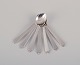 Georg Jensen 
Pyramid.
Seven 
demitasse 
spoons in ...