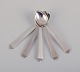 Georg Jensen 
Pyramid.
Five demitasse 
spoons in 
sterling ...