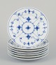 Royal 
Copenhagen Blue 
Fluted Plain, 
set of seven 
cake ...