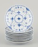 Royal 
Copenhagen Blue 
Fluted Half 
Lace, set of 
nine cake ...