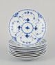 Royal 
Copenhagen Blue 
Fluted Half 
Lace, set of 
eight ...