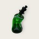 Holmegaard, 
Buet 
klukflaske, 
Grøn, 25cm høj, 
Med kroneprop 
*Pæn stand*