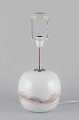 Holmegaard, 
stor ”Sakura” 
bordlampe i 
kunstglas.
Abstrakt motiv 
i lyserødt. ...