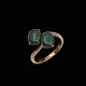 Ring i 14k guld 
med jade.
Stemplet 14k.
Str. 55 mm 
B. 1,4 cm. 
Vægt 3,3 g.
Brugt i god 
...