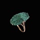 Ring i 14k guld 
med jade.
Stemplet 14k.
Str. 64 mm 
Jade 2,8 x 1,8 
cm.
Vægt 6,1 g.
Brugt i ...