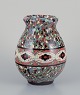Jean Gerbino 
(1876-1966) for 
Vallauris. Vase 
i glaseret 
keramik med 
mosaik 
dekoration. 
Midt ...