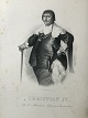 Emiluis 
Bærentzen 
(1799-1868):
Portræt af HM 
Kong Christian 
IV af Danmark.
Litografi på 
...