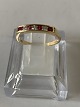 Alliance ring in 14 carat gold, with inlaid rubies and brilliants. Size 57