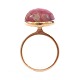 A. Dragsted 
ring i 14kt 
guld med 
rhodocrosit. 
Ringstr. 55