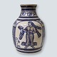 L. Hjorth; Hans 
Adolf Hjorth 
keramik vase i 
blå og grålige 
nuancer.   
H. 24 cm. 
Diam. ca. 17 
...