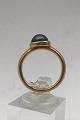 Georg Jensen 
18K Guld Ring 
David Chu 
Moonrise Blå 
Topaz