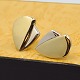 A pair of earrings in 14k gold and white gold.L. 2 cm. W. 1,5 cm.Antik ...