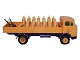 Tekno legetøj, 
Gul lastbil 
Kosangas med 26 
gasflaske og 
sækkevogn.
Mærket TEKNO.
Længde ...