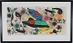 Joan Miró 
(1893-1983)
Abstrakt 
komposition 
Farvetryk 
monteret i ny 
sortmalet ...