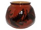 Kähler keramik, 
brun vase fra 
starten af 1900 
tallet.
Højde 12,0 
cm., bredde 
14,0 cm.
Der ...
