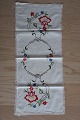 Old table clothWith embroidery in colours - made by handAbout  60cm x 30cmIn a good ...