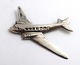 Sterling sølv 
broche i form 
af en 
flyvemaskine 
(925). Længde 
6,5 cm.
