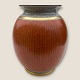Royal 
Copenhagen, 
Stor krakelé 
vase, Orange 
#212/ 246, 25cm 
høj, 18cm i 
diameter, 
1.sortering ...