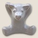 Bornholmsk 
keramik, 
Hjorth, Lille 
hvid bjørn med 
hænderne over 
hoved, 5cm høj, 
6cm bred *Pæn 
stand*