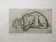 Albert Repholtz 
(1863-1928):
Pumaen.
Blødgrunds 
radering på 
papir (Vernis 
Mou).
Sign.: ...