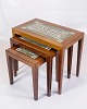 Dette sæt af 
indskudsborde, 
designet af 
Severin Hansen 
i 1960'erne, er 
et fremragende 
eksempel ...