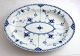 Royal Copenhagen. Blue Fluted Half Lace. Oval dish. Model 628. Length 34 cm. 
Width 25.5 cm. (3 quality).