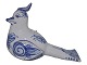 Bjørn Wiinblad 
keramik.
Figur af fugl 
til at hænge.
Længde 20,0 
cm.
Perfekt stand.