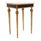 Gustaviansk 
konsolbord med 
marmoreret 
træplade og 
sarg ...