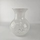 Holmegaard glas 
vase hvide 
striber
20 cm