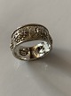 Ring in sterling silver, stamped 925, size 60, with nice pattern.