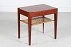 Severin Hansen Jr.
Side table of teak
with cane shelf