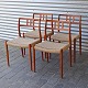 N.O. Møller 
stole sæt
model 79
teak