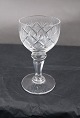 Christiansborg Danish crystal glassware with 
faceted stem. Schnaps glasses 8.5cm