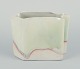 Danish studio ceramicist.Ceramic vase with glaze in light tones.Unglazed at the bottom of ...