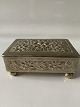 Jewelry box 
silver stain 
motif: flowers